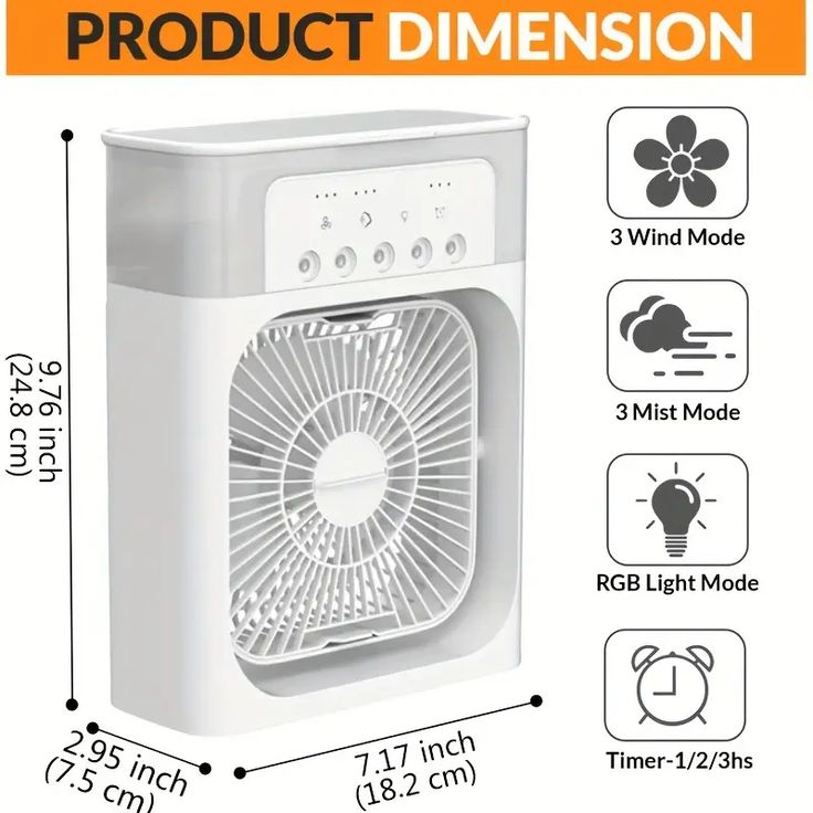 EZAMI HydroCool™ Portable Air Cooler Fan (3-in-1 | Silent | Aroma)